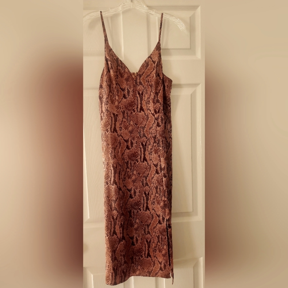 Express snake print dress